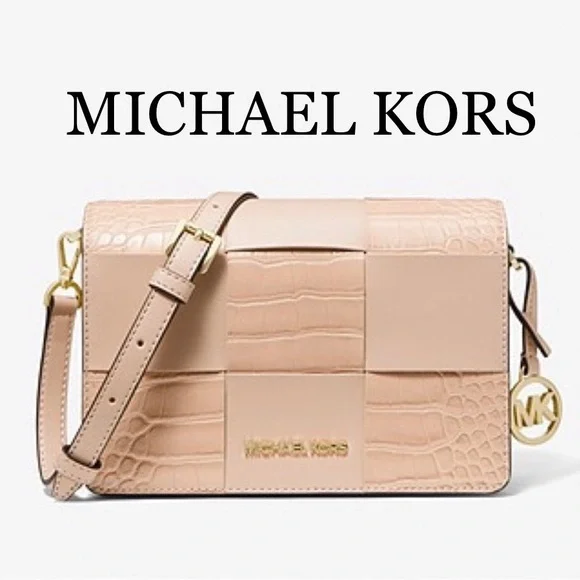 MICHAEL KORS MERCER SMALL CLUTCH XBODY BUFF - Picture 1 of 15